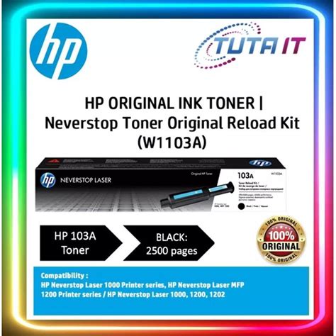 Hp A Black Original Neverstop Laser Toner Cartridge W A Shopee