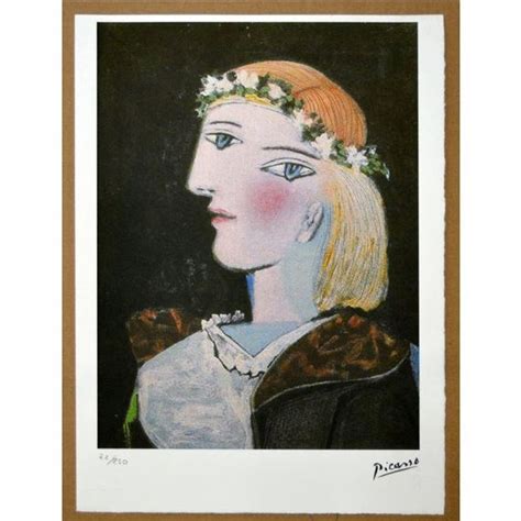 Picasso Pablo Portrait of Marie Thérèse Walter with Garland Artwork