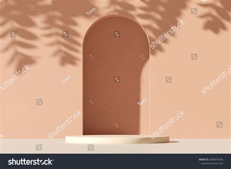Biege Pink Background Shadow On Wall Stock Illustration 2000070266