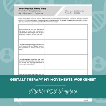 Gestalt Therapy Worksheets Bundle Pdf Templates By Therapybypro