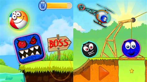 Red Ball Vs Red Ball Blueberry Green Hills Boss Vs Red Ball