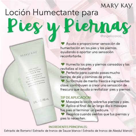 Loción para pies y piernas MARY KAY Mary kay Cremas mary kay