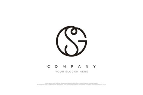 Premium Vector Initial Letter Gs Logo Or Sg Logo Design Vector