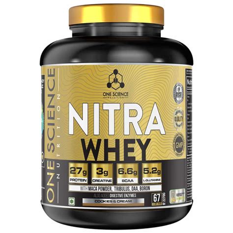 Buy One Science Nutrition Nitra Whey Protein Powder Cookies Cream