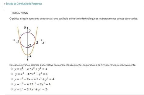 O Gr Fico A Seguir Apresenta Duas Curvas Uma Par Bola E Uma