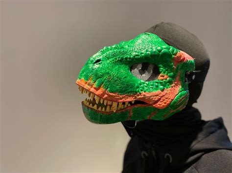 Zombie Dino Mask Premade T Rex Furry Etsy