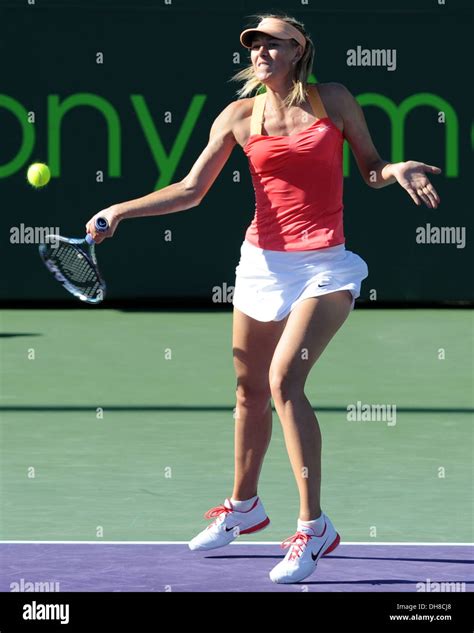 Maria Sharapova Sony Ericsson Open At Crandon Park Tennis Center