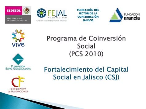 Ppt Programa De Coinversi N Social Pcs Fortalecimiento Del