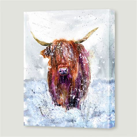 Highland Cow Painting at PaintingValley.com | Explore collection of ...