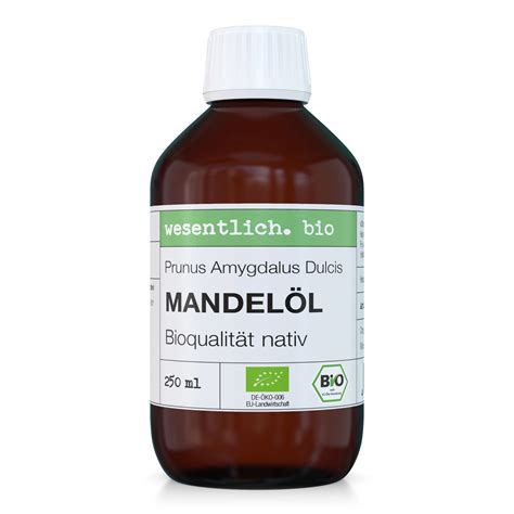 Mandelöl BIO kaltgepresst von wesentlich 250 ml Shop Apotheke