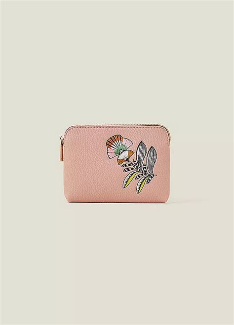 Accessorize Embroidered Floral Coin Purse Freemans