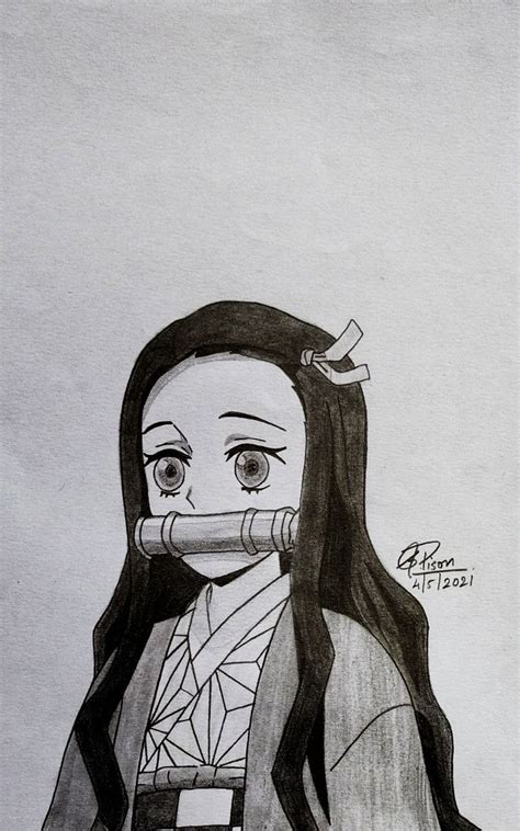 Nezuko Best Anime Drawings Disney Drawings Sketches Anime Drawings