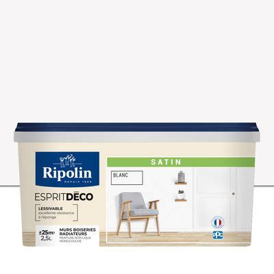 Ripolin Peinture Intérieure Couleur Satin 2 5L Blanc 1604681