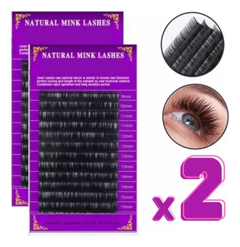 Blister Extensiones Pestañas Mink Mixto 1x1 Mercadolibre