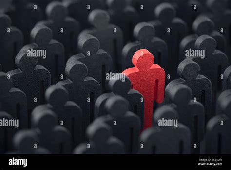 Unique Person In The Crowd Stock Photo Alamy