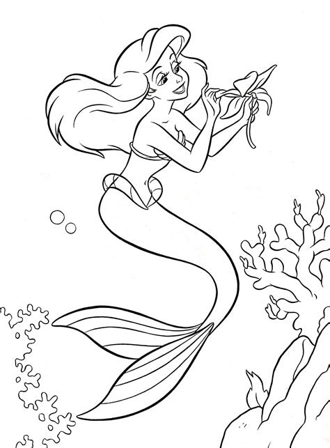 Ariel Para Colorir E Imprimir Muito Fácil Colorir E Pintar