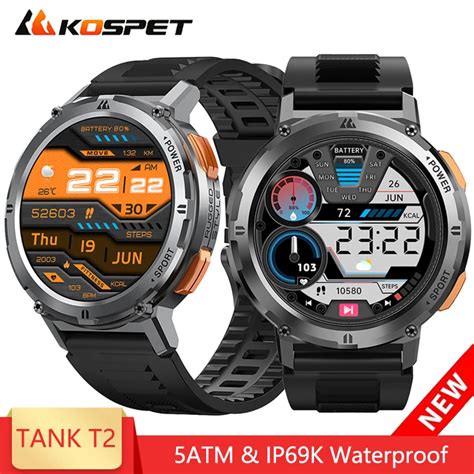 Kospet Tank T Ultra Rel Gio Inteligente Para Homens Chamada Bluetooth