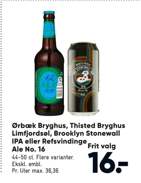 Rb K Bryghus Thisted Bryghus Limfjords L Brooklyn Stonewall Ipa