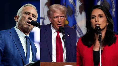 Trump Adds Rfk Jr And Gabbard To Transition Team World News The