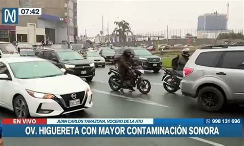 Surco Óvalo Higuereta Registró Altos Niveles De Contaminación Sonora