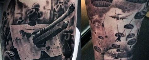 100 Military Tattoos For Men - Memorial War Solider Designs