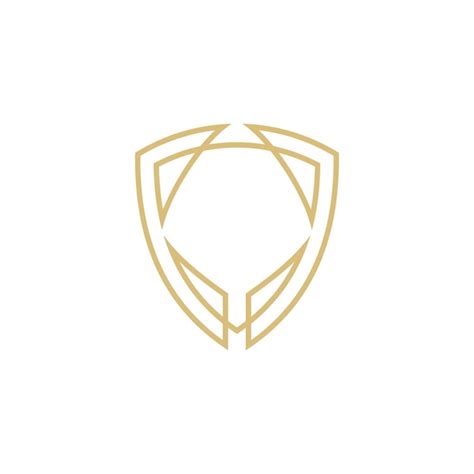 Premium Vector Elegant Shield Frame Logo Template