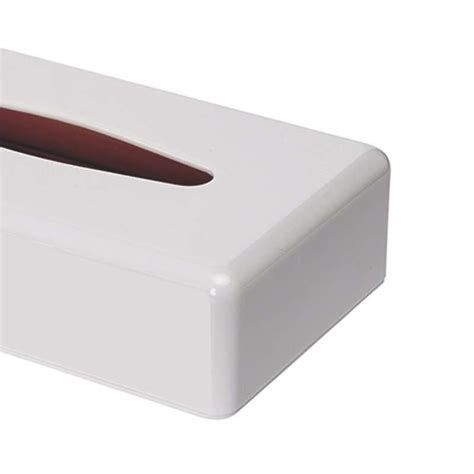 Rectangular Tissue Box White 10 Qty Lepack