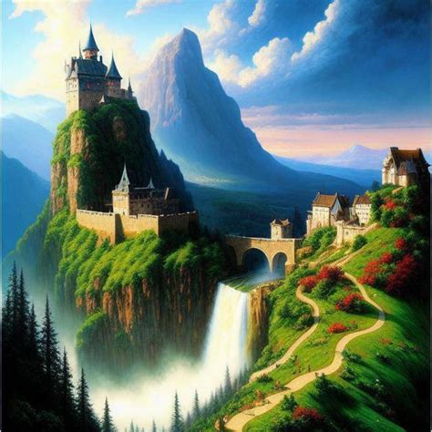 Waterfall castle by PrincipeVescovo on DeviantArt