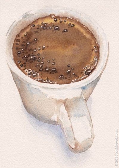 Pin By Janie Hayes On Watercolor Coffee Watercolor Coffee Painting