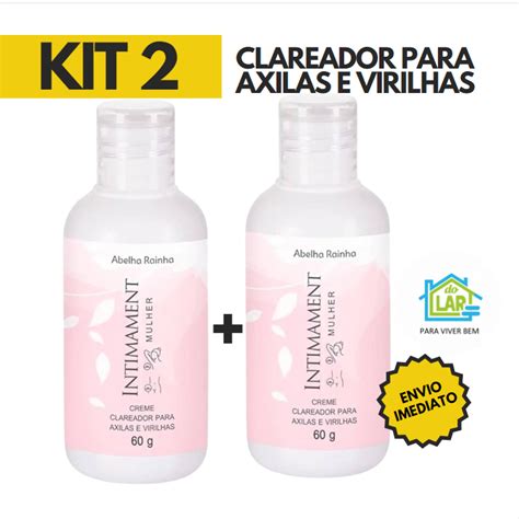 Kit 2 Creme Clareador Para Axilas E Virilhas Intimament Abelha Rainha