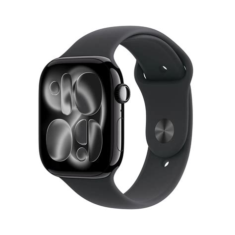 Apple Watch Series 11 Space Grey Aluminium Case with Black Sport Band