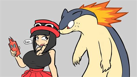 Serena Rotom Rotom Phone And Typhlosion Pokemon And 1 More Drawn