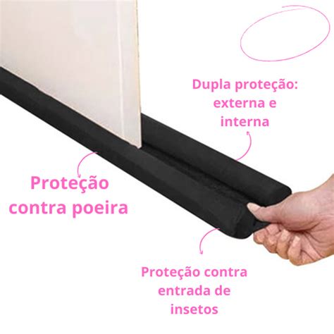 Protetor de porta veda fresta estilo cobra encaixe duplo ar em Promoção