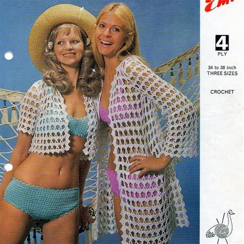 70s Crochet Bikini Etsy