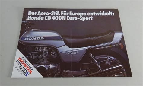 Prospekt Brosch Re Honda Cb N Euro Sport Pk Buch