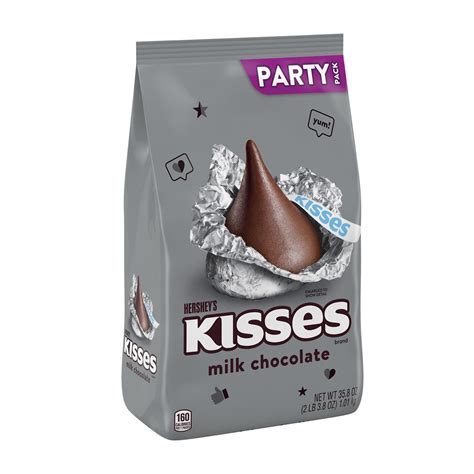 Hersheys Kisses Milk Chocolate Candy Gluten Free Individually Wrapped 358 Oz Bulk Party