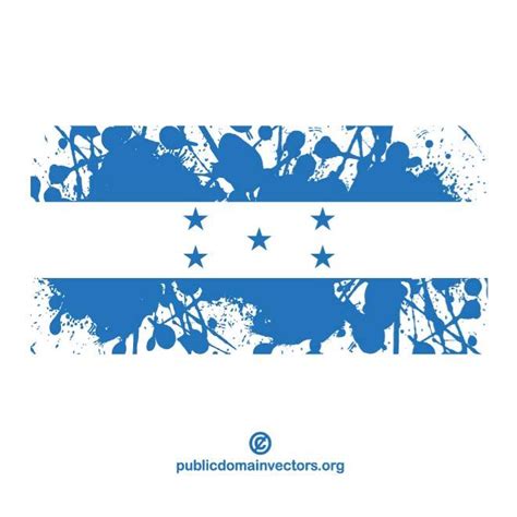 La Bandera De Honduras Dibujos