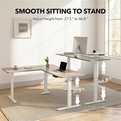 Fezibo L Shaped Standing Desk Height Adjustable Artofit