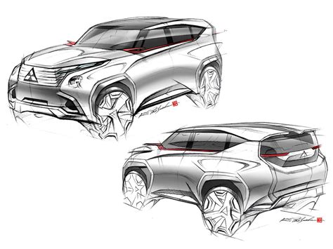 mitsubishi concept car design sketch car design competition mitsubishi