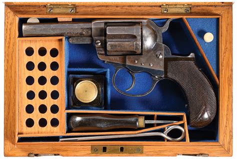 Colt Etched Panel 1877 Thunderer Revolver With Case Rock Island Auction