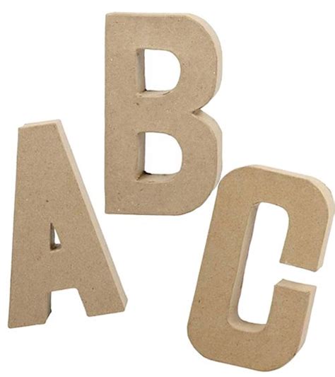 Abc Buchstaben Set Aus Pappmach Cm In Abc Buchstaben Abc