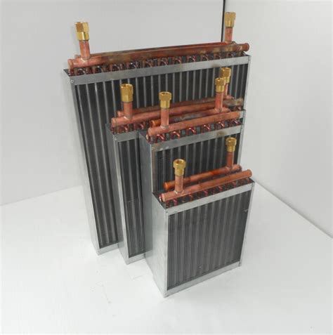 Copper Tube Aluminium Finned Water To Air Heat Exchanger Coil Coowor