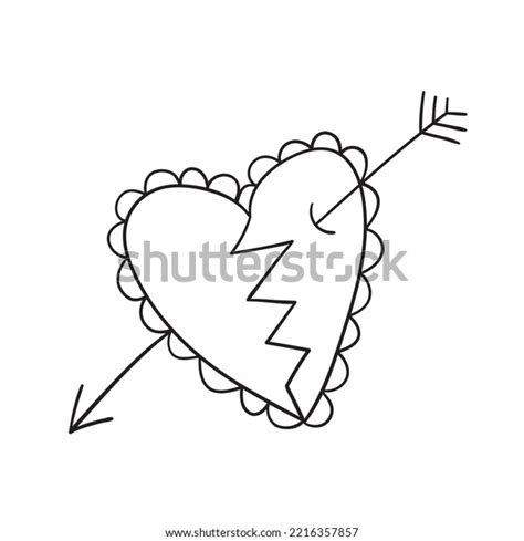 Isolated Vector Illustration Broken Heart Cute Stock Vector Royalty Free 2216357857 Shutterstock