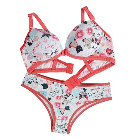 kit 5 conjunto menina moça lingerie calcinha top bojo infantil