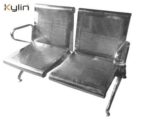 Silver Stainless Steel Two Seater Chair For Hospital At Rs 6650 In New