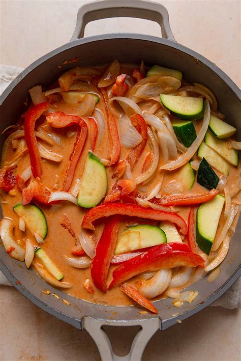 Thai Red Curry Vegetables With Tofu Running On Real Food