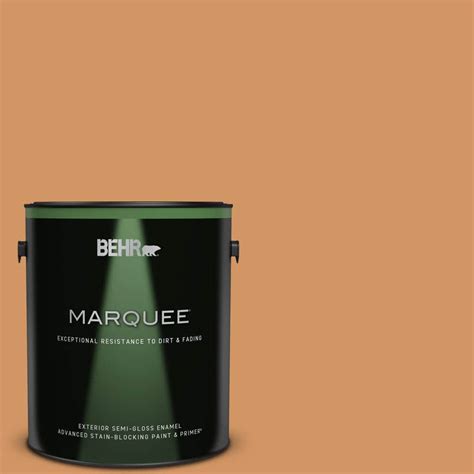 Behr Marquee Gal D Glazed Pecan Semi Gloss Enamel Exterior