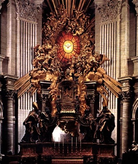 The Chair of Saint Peter by Gian Lorenzo Bernini - ArtPaintingArtist