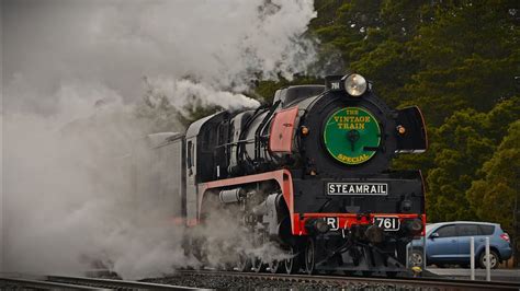 R761 Runs Solo To Ballarat Steamrails Third Eureka Express YouTube