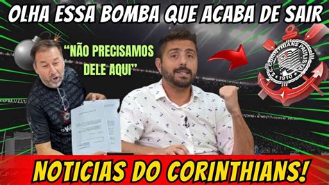 VAZOU INFORMAÇÃO QUENTE DE DENTRO DO CORINTHIANS QUE BOMBA FOI ESSA